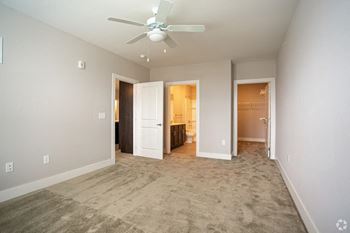 Master bedroom with closet